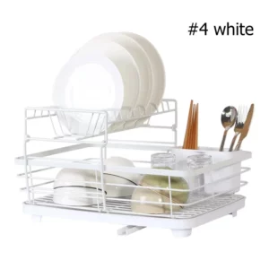 Kitchen Shelf Cutlery Sundries Storage Drainage Rack - Image 2