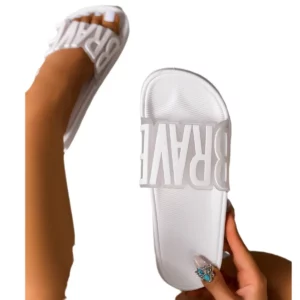 Transparent letter slippers for women's summer outdoor wear - Image 7