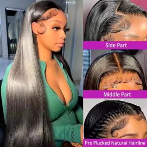 Lace Wig Glueless Brazilian Virgin Hair Wig 13x4 HD Topper Hair Lace Human Hair Wigs for Black Women - Image 3