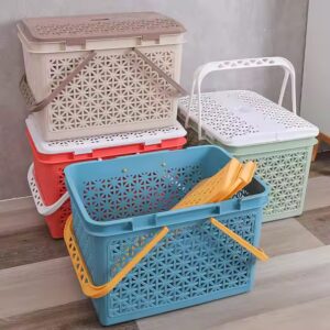 Multi-functional Large Capacity Toy Plastic Storage Basket Clothes Basket Camping Container - Image 1