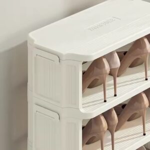 Simple shoe rack at home entrance saving space dormitory rental multi-layer small narrow shoe cabinet behind the - Image 4