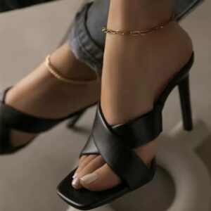 High-heeled sandals women's large size - Image 7