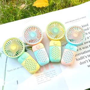 2024 Cute Handheld Mini Fan Portable USB Charging Convenient Creative Small Fans Catapult Pocket Hand-held Fan Wedding Gift - Image 7