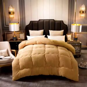High Quality Winter Thickened Quilt Core Home Bed Warm Quilted Lamb Fleece Comforter - Image 2