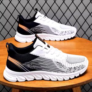 Men's Shoes Summer New Breathable Mesh Sneakers For Men Running Casual Sports Shoes Hollow White Shoes Tenis Masculino - Image 4