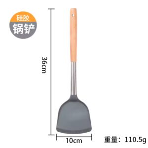 A complete set of stir fried vegetable shovels and kitchen utensils - Image 7