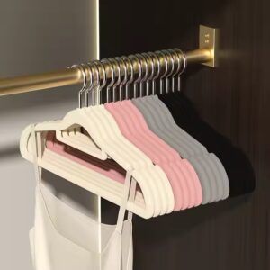 Velvet Hanger Black And Velvet Hangers Flocked Suit Coat Clothes Velvet Hangers - Image 5