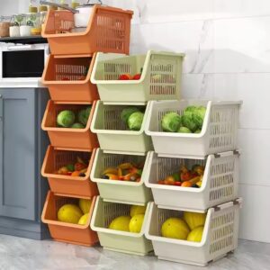 Plastic Floor Type Kitchen Storage Drawer Vegetable And Fruit Storage Rack Multi-functional Toy Shelf - Image 1