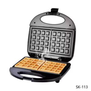 Wholesale Mini Waffle Maker Breakfast Machine Electric Toast Grill Commercial 4 Slices Non Stick Press Sandwich Maker - Image 3