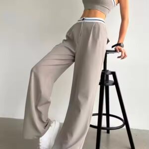 summer jogging clothes New fashion women clothing ladies trousers pants Sleeveless bandeau crop top two piece set women's sets - Image 7