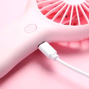 Ready To Ship Electric Small Handheld Personal Fan USB Rechargeable Mini Cute Portable Fan With Stand - Image 5