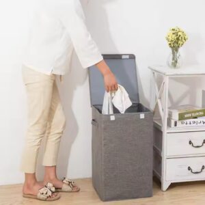 Cotton foldable large capacity multifunctional clothes storage organizer storage box laundry hamper basket - Image 4