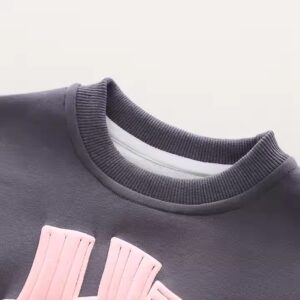 Children's Guard Spring and Autumn 2024 New Fashionable Children's Autumn Bottom Shirt with Big Children's Round Neck Pullover - Image 6