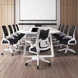 Modern office furniture comfortable armrest adjustable swivel mesh executive ergonomic office chair with lumbar support - Image 6