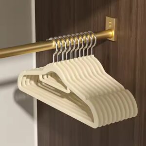 Velvet Hanger Black And Velvet Hangers Flocked Suit Coat Clothes Velvet Hangers - Image 6