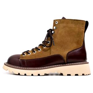 British retro casual suede leather mid-calf motorcycle Martin boots men's shoes - Image 7