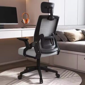 Modern office furniture comfortable armrest adjustable swivel mesh executive ergonomic office chair with lumbar support - Image 4