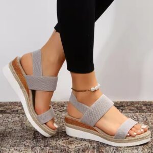 Multi Color beach square flats sandals for summer - Image 4
