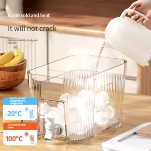Household 6L Iced Beverage Dispenser Refrigerator Cold Water Kettle with Faucet Large Capacity Plastic Beverage Pot - Image 5