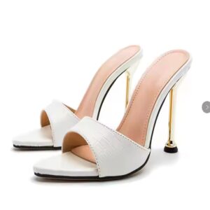 Women's Thin Heels Party fashion metal chain casual shoes - Image 6