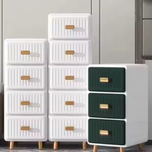 3 Layers Modern Style Home Kitchen 35 Cm Width Multi-layer Small Storage Cabinet Plastic Cupboard for toys - Image 1