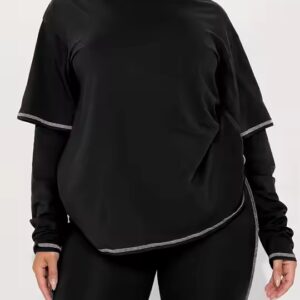 spring fall winter new women clothing ladies casual sports long sleeve hooded t shirt pants two piece women's sets - Image 3