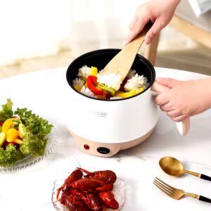 1.5L Electric Cooking Pot Non-Stick Hot Pot Electric Skillet Cooking For Dormitory - Image 3