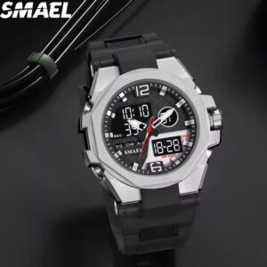 SMAEL 8103 New Hot Selling Fashion Wrist Analog Digital Watch G Sports Shock Waterproof Luminous Alarm Cheap Black Watch Men - Image 4