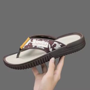 Navy Thick Platform Non-Slip Fashion Eva Flip Flop - Image 1