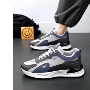 Spring men's shoes 2024 new breathable walking men's fashion versatile thick soled sports shoes casual running dad men shoes - Image 5