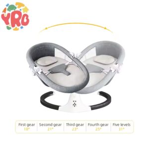 Yrb Baby Electric Cradle Bed Crib New Born baby Electric Swing Chair Baby Rocker Electric Swing sedia Automatic Chair - Image 4