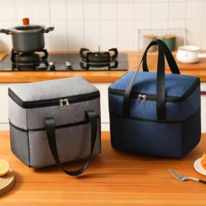 Thermal Insulated Lunch Bento Box Bag Aluminum Foil Thickened Waterproof Lunch Box Bag - Image 1