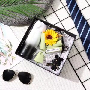 Valentine's Day Birthday Gift Luxury Gift Water Cup Fan Set for Men's Friends Best Man Wedding Companion Gift - Image 3