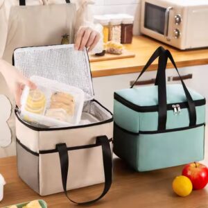 Thermal Insulated Lunch Bento Box Bag Aluminum Foil Thickened Waterproof Lunch Box Bag - Image 4