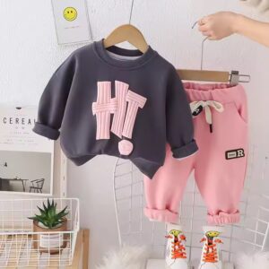 Children's Guard Spring and Autumn 2024 New Fashionable Children's Autumn Bottom Shirt with Big Children's Round Neck Pullover - Image 3