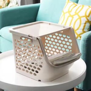 kitchen plastic square lattice fruit and vegetable storage basket thickened - Image 4