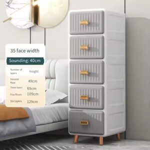 3 Layers Modern Style Home Kitchen 35 Cm Width Multi-layer Small Storage Cabinet Plastic Cupboard for toys - Image 3