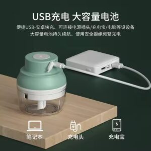 Food Chopper Vegetable Meat Chopper Garlic Masher USB Garlic Crusher - Image 3