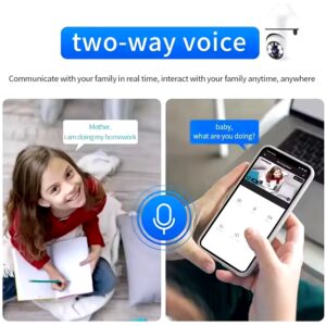 ICSEE WIFI 2.4G 360 Panoramic Wifi ip surveillance cameras security home security wireless light bulb PTZ network cctv camera - Image 6