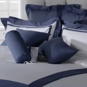 French Linen Flat Sheet Plain White Hotel Bedding Sheet Sets Queen King Size For Five Star Hotel - Image 3