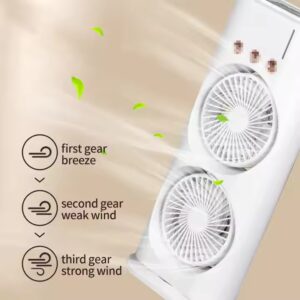 3 In 1 Double Head Spray Desktop Fan - Image 4