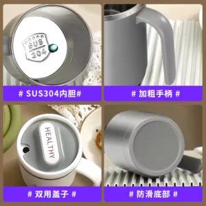 Travel Mug Restaurant Coffee Mug Stainless Steel Thermos Cup With Handle portable thermos cup food grade mug with lid - Image 3
