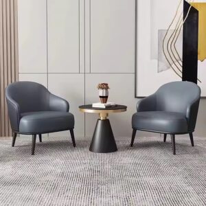 Modern White PU Leather Dining Chair Elegant Dinner Chair with Synthetic Leather Fabric Metal for Home & Office Velvet - Image 3