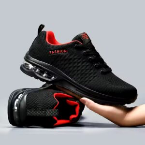 Men's Lightweight black Athletic Running Shoes Breathable Sport Air Fitness Gym Jogging Sneakers for men (Size 6.5-12.5) - Image 1