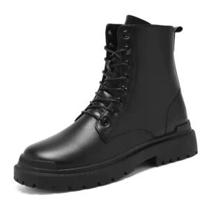 Man Casual Lace Up Shoes Sneakers Zipper Mountain Hiking Boot Footwear for Men - Image 3
