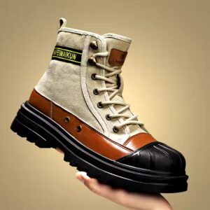Wholesale Design Luxury Personalized Casual Mens Boots Breathable Commuter Work Boots - Image 6