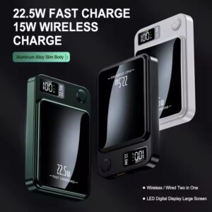 10000mAh Power Bank 15W Wireless External Battery - Image 4