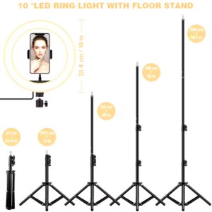 023 Dimmable 10 Inch 16 color Photography Lighting Led RGB Ring Light,ring light with tripod stand - Image 4