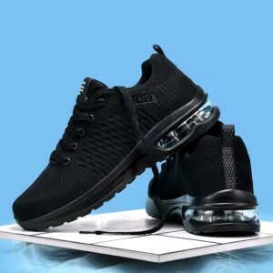 Men's Lightweight black Athletic Running Shoes Breathable Sport Air Fitness Gym Jogging Sneakers for men (Size 6.5-12.5) - Image 3