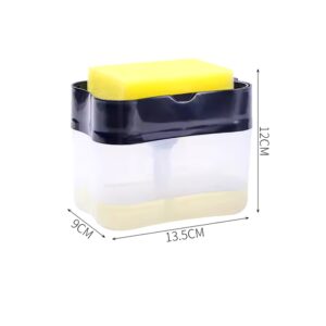 Plastic Dish Soap Dispenser and Sponge Holder for Kitchen Sink with Sponge - Image 8